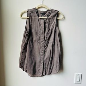 THEORY - Women's Ariel Semi-See Through Blouse - Discontinued